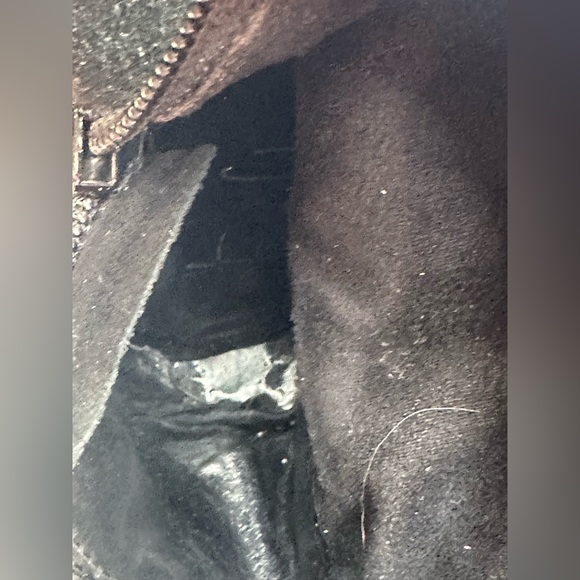 Franco Sarto A-Track Knee High Black Suede Boots Women’s 7M Vibram - Picture 10 of 15